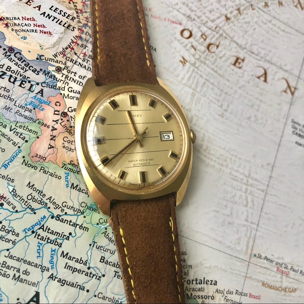 Vintage 1970’s Timex 46660 3272 Automatic Date